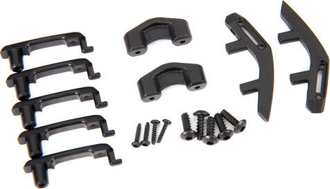 Door handles, left & right/ trail sights, left & right/ trail sight retainers (2)/ 2.6x8 BCS (4)/ 1.6x7 BCS (self-tapping) (5) (fits #9211 body)